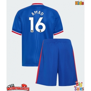 Manchester United Amad Diallo #16 Replica Away Stadium Kit for Kids 2026-27 Short Sleeve (+ pants)